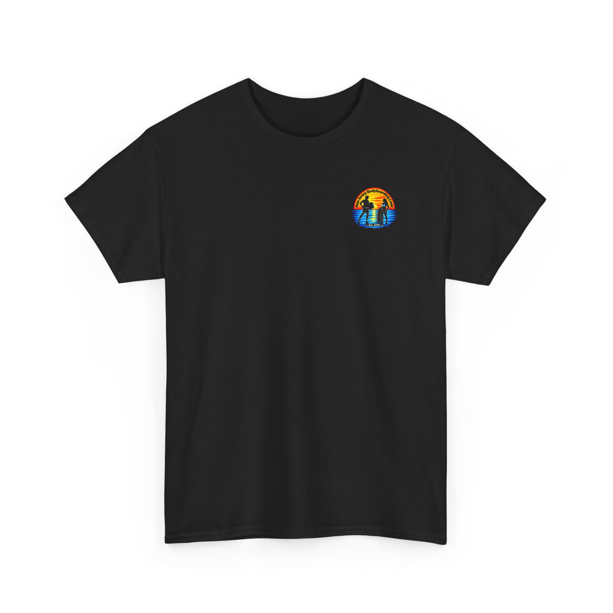Bodyboarding Club Tee — Retro Sunset Silhouette Shirt