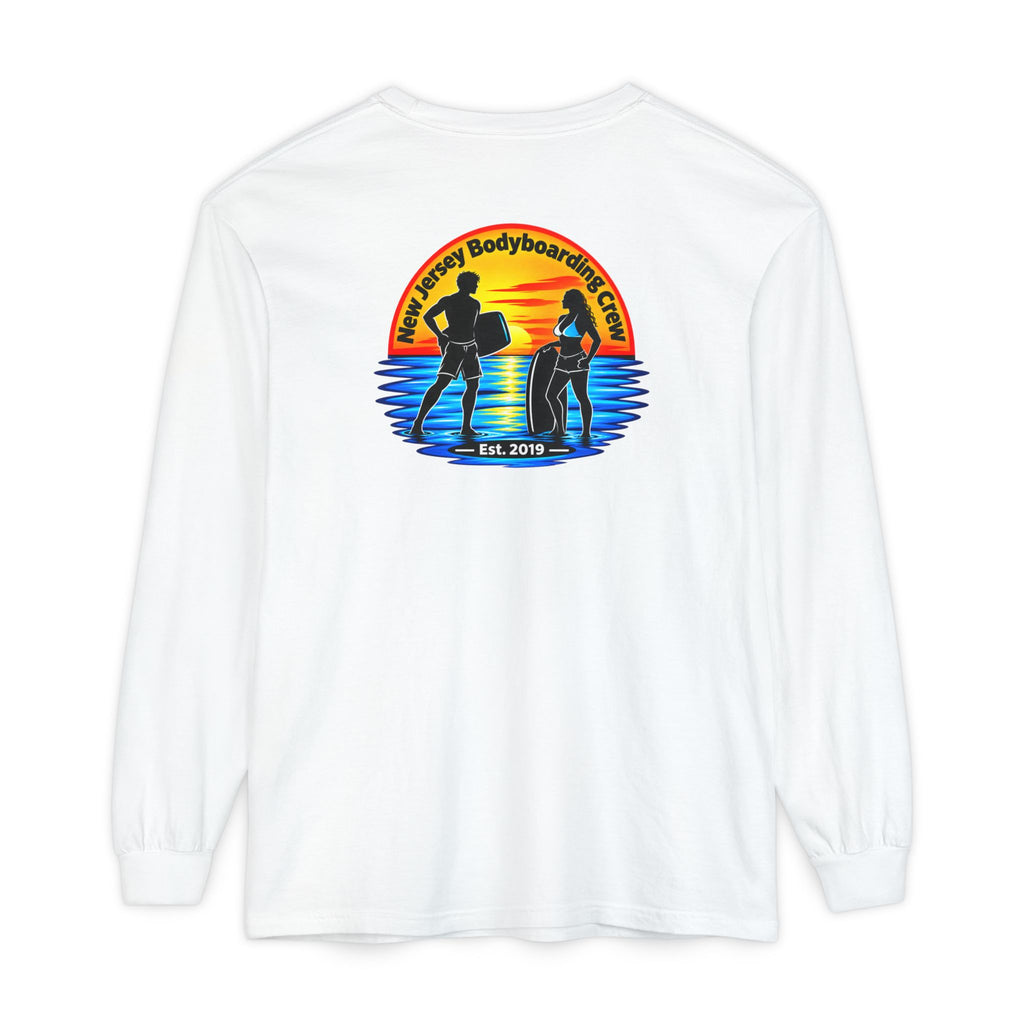 Bodyboarding Club Long Sleeve Tee — Sunset Surf Logo