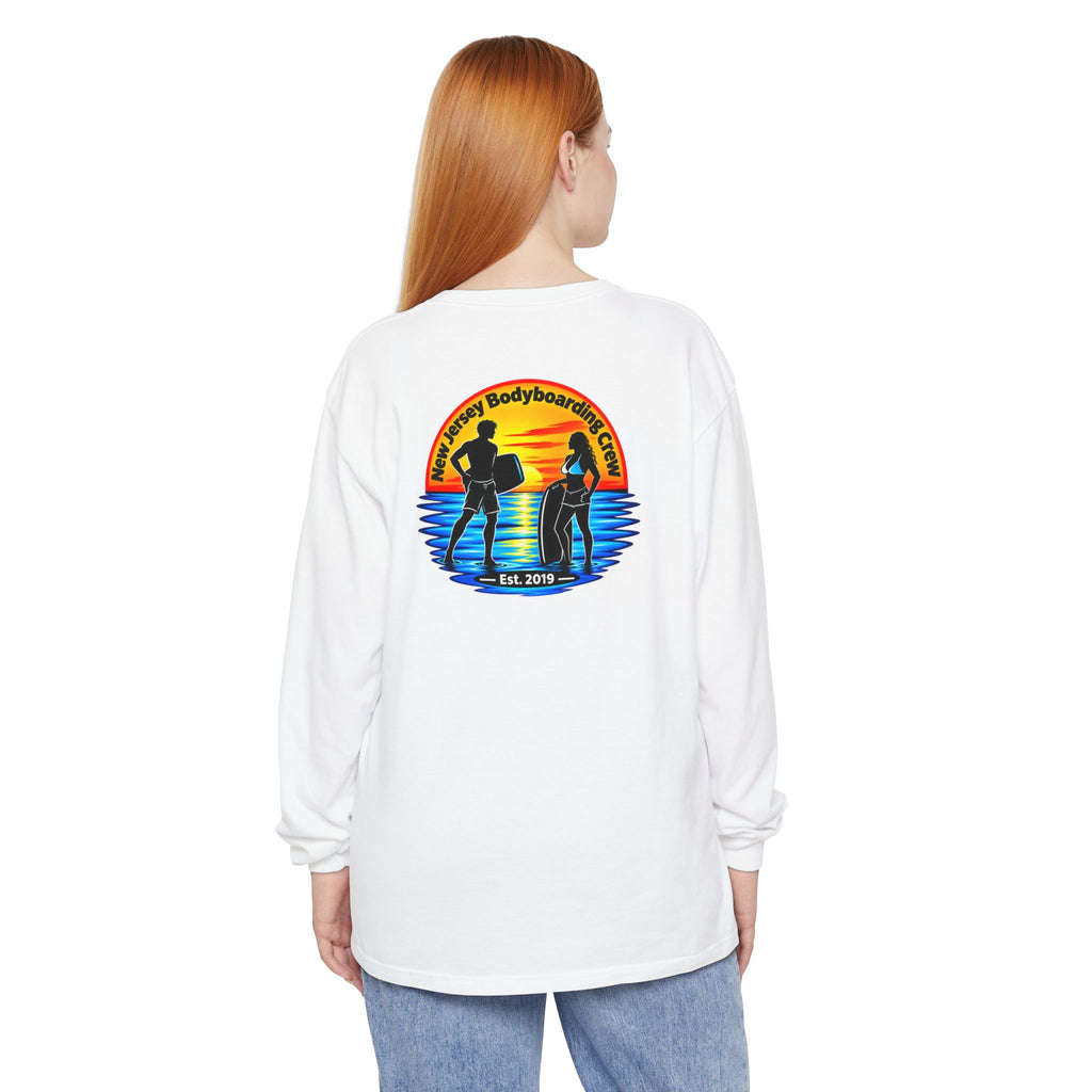 Bodyboarding Club Long Sleeve Tee — Sunset Surf Logo
