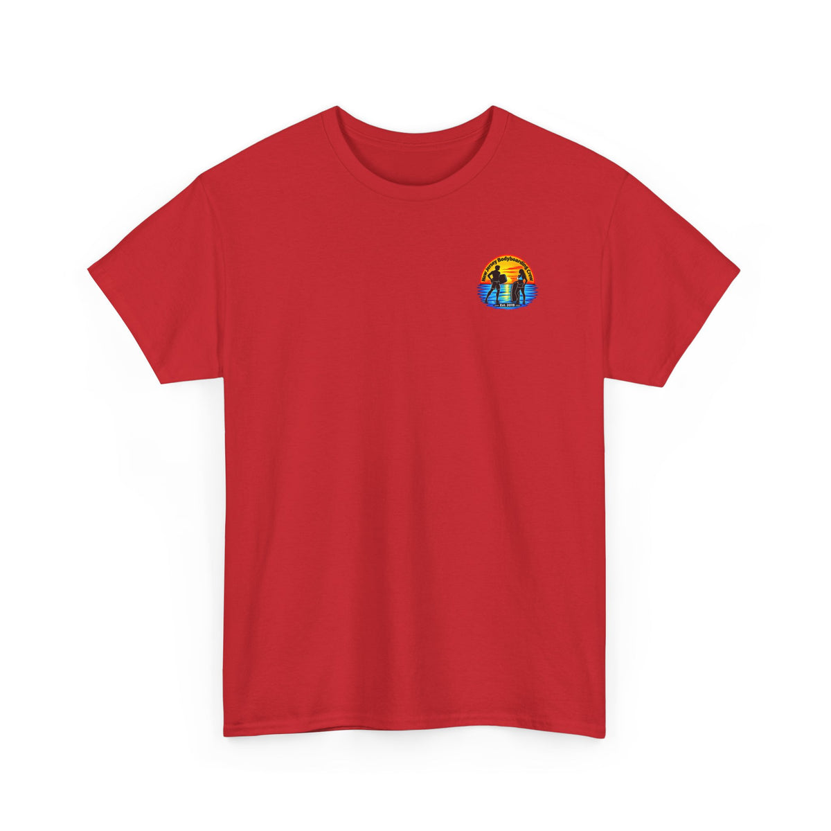 Bodyboarding Club Tee — Retro Sunset Silhouette Shirt