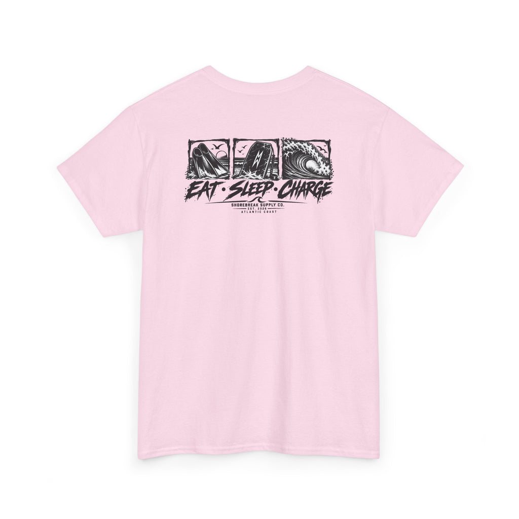 Eat, Sleep, Charge'  Surf Tee