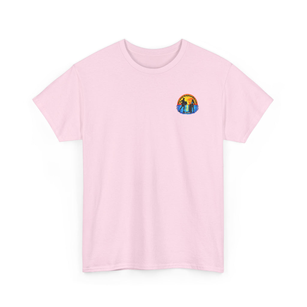 Bodyboarding Club Tee — Retro Sunset Silhouette Shirt