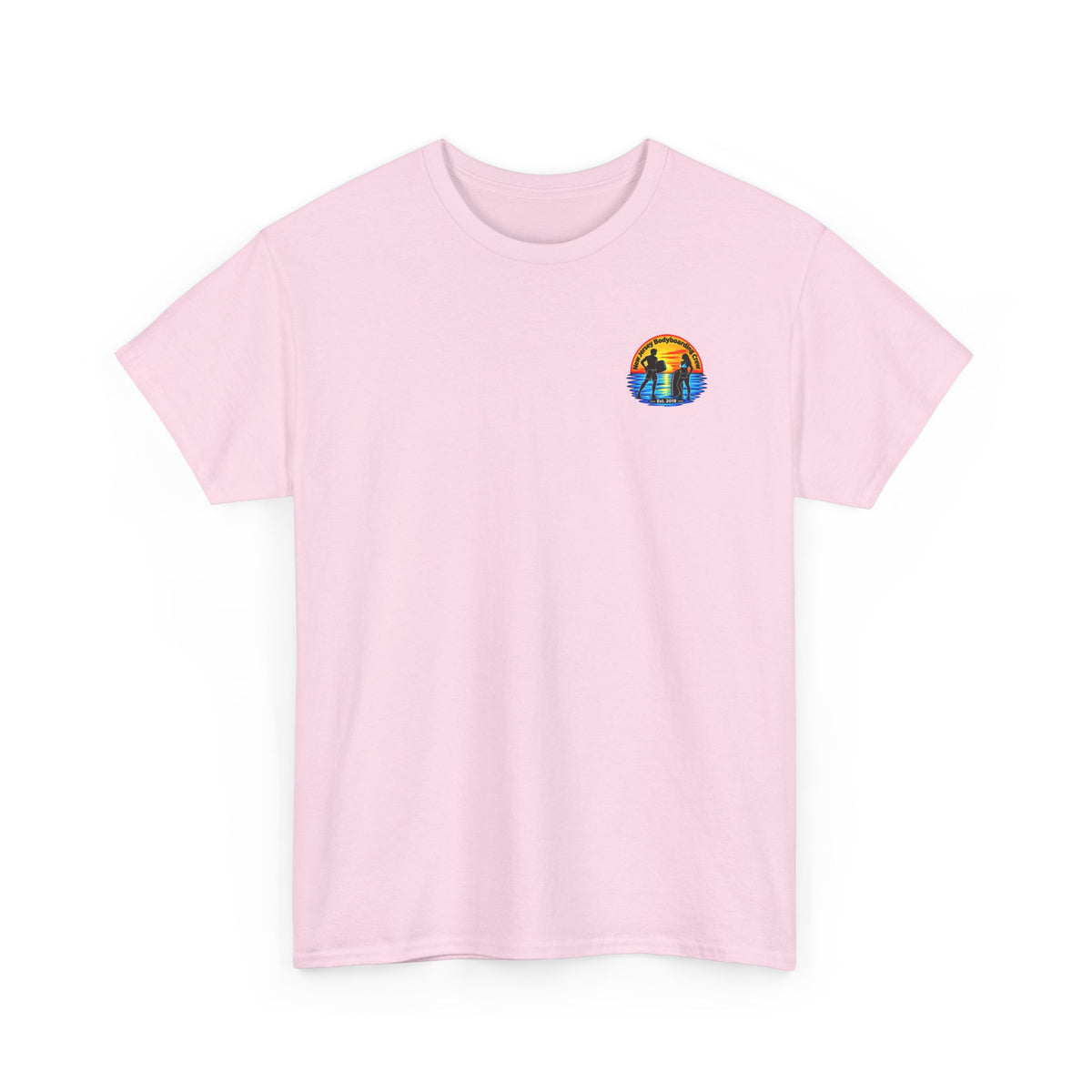 Bodyboarding Club Tee — Retro Sunset Silhouette Shirt