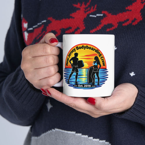 NJ Bodyboarding Club Logo Mug