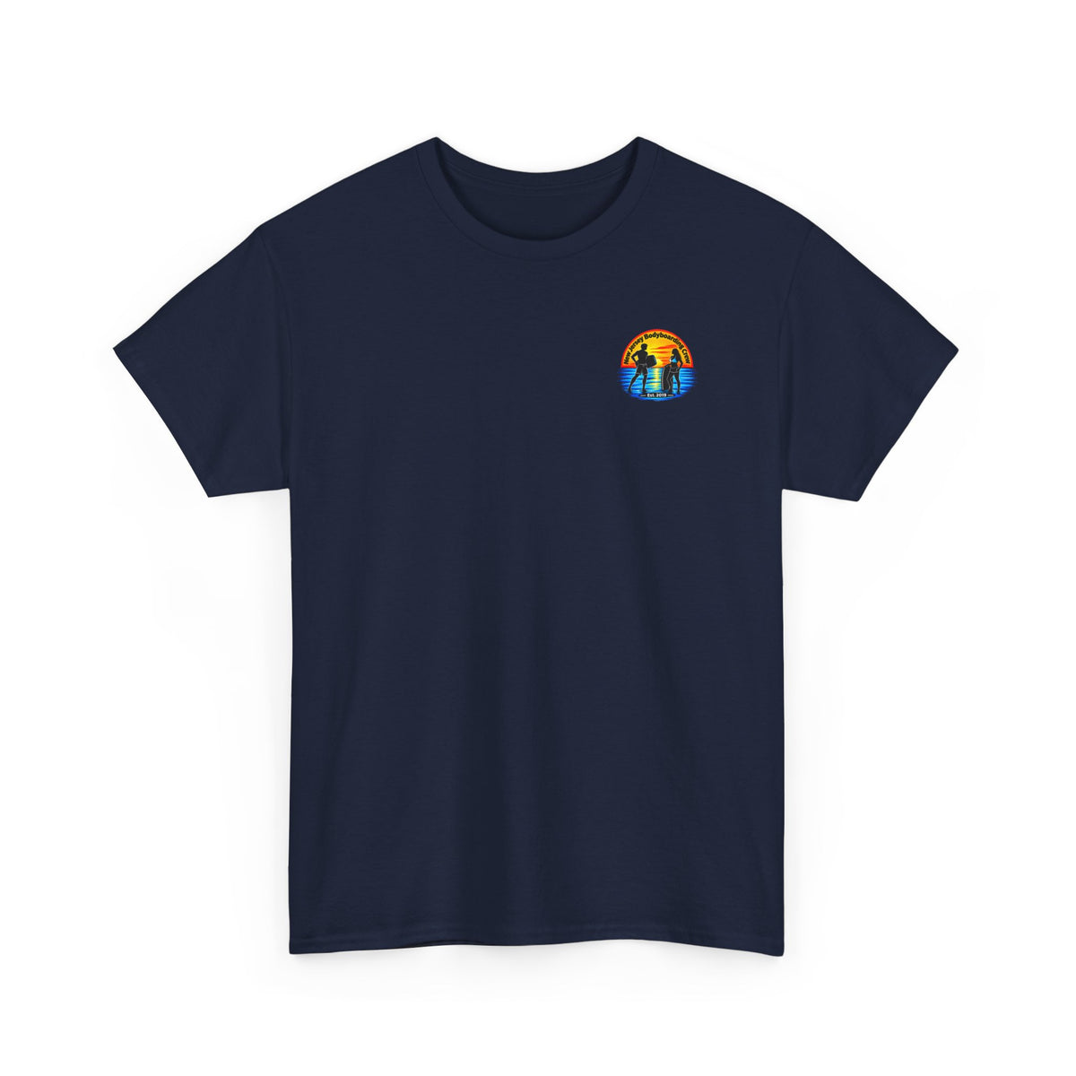 Bodyboarding Club Tee — Retro Sunset Silhouette Shirt