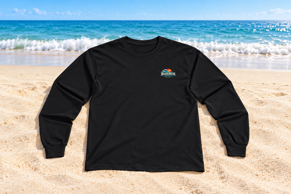 One More Wave Long Sleeve Tee – Retro Surf Graphic