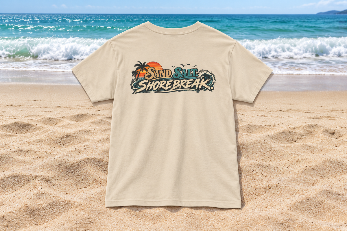 Sand Salt Shore Break. Graphic T-Shirt