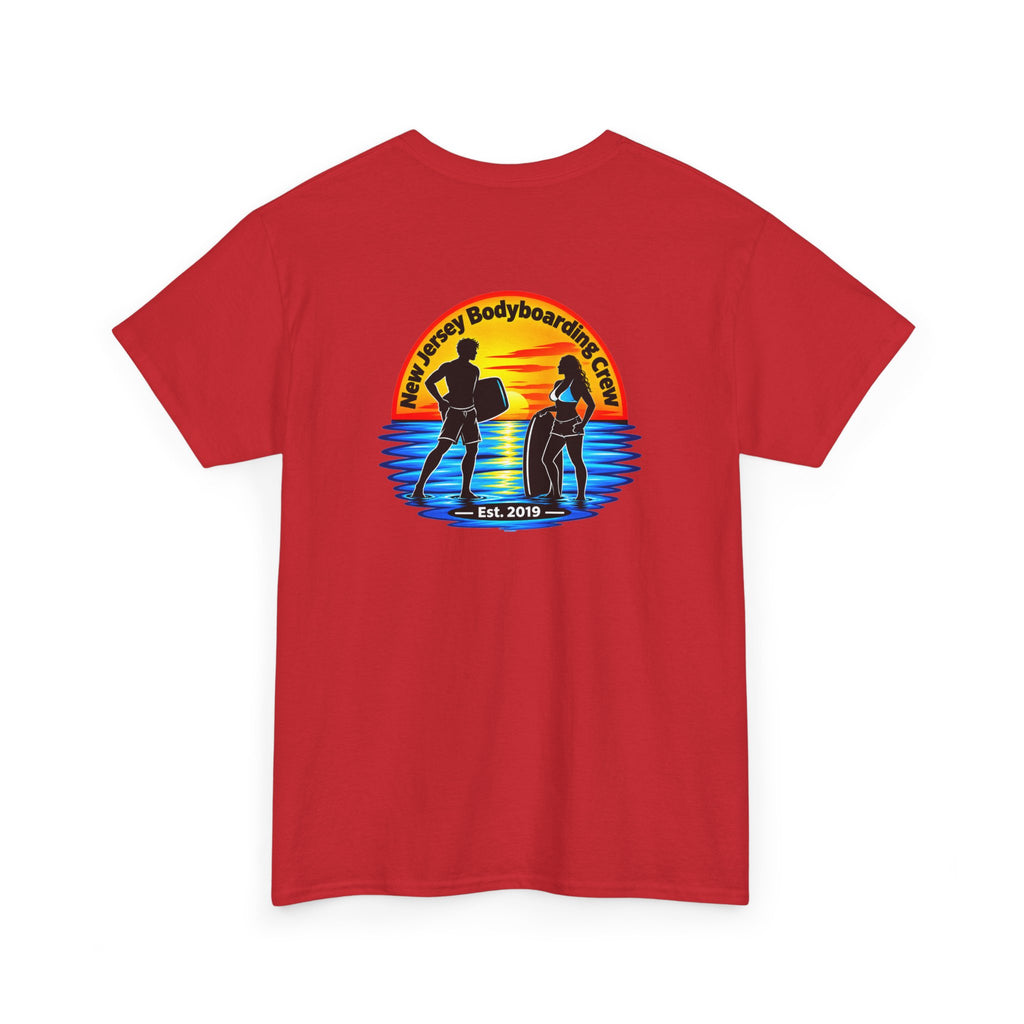 Bodyboarding Club Tee — Retro Sunset Silhouette Shirt