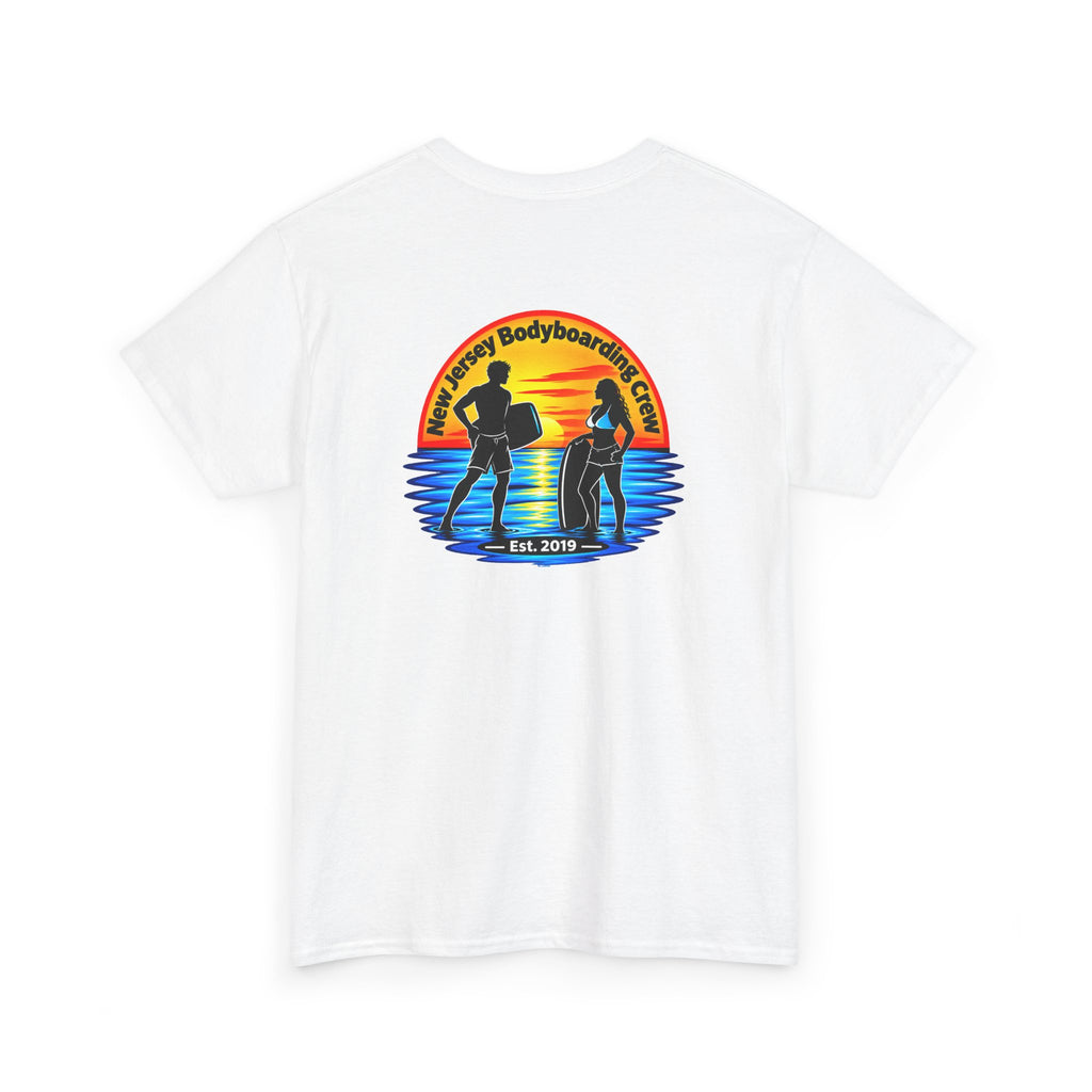 Bodyboarding Club Tee — Retro Sunset Silhouette Shirt