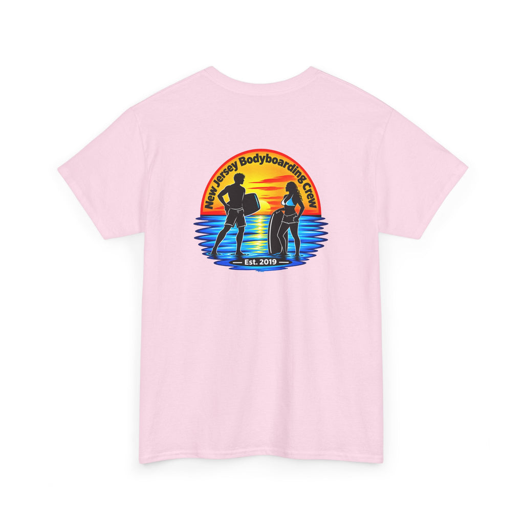 Bodyboarding Club Tee — Retro Sunset Silhouette Shirt