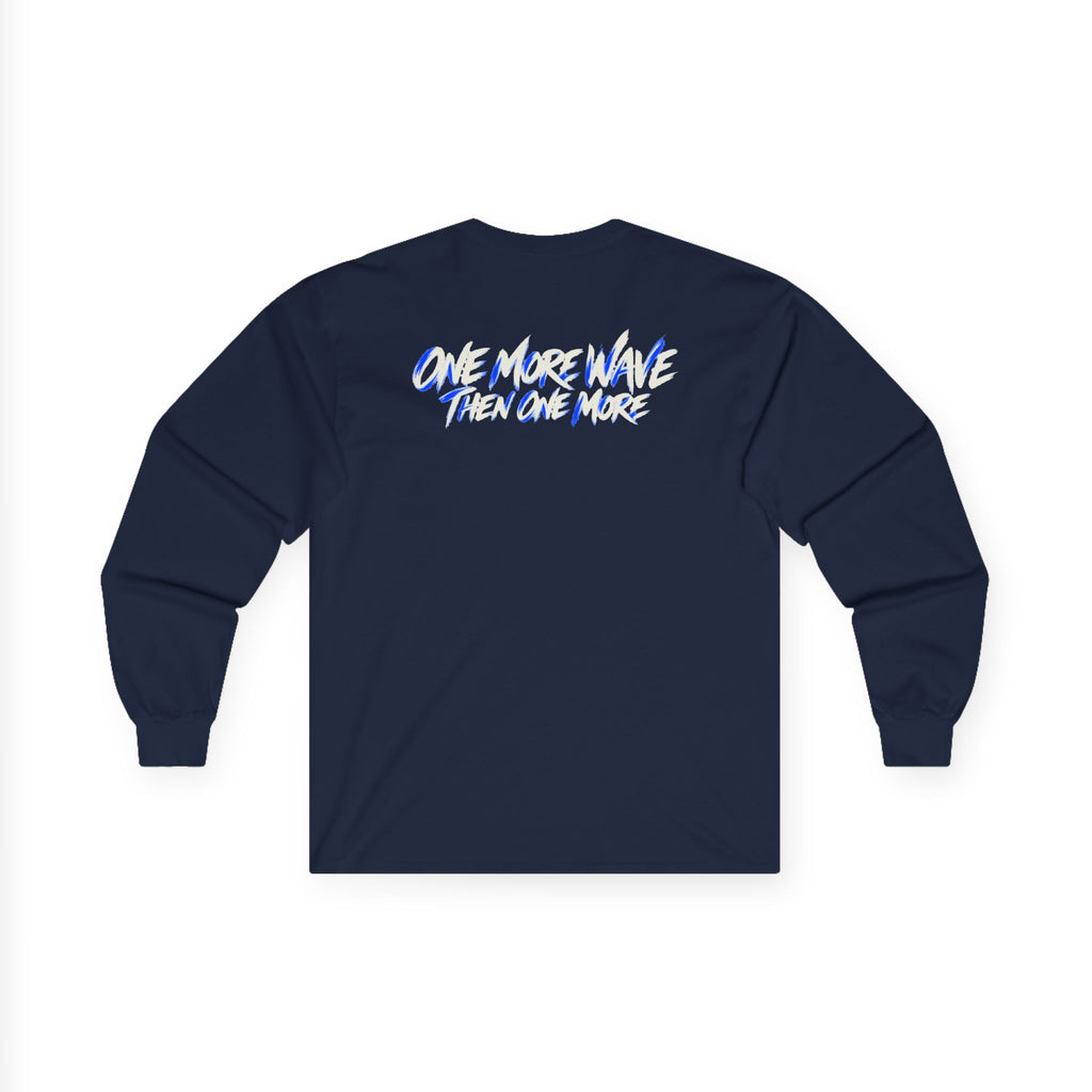 One More Wave Long Sleeve Tee – Retro Surf Graphic