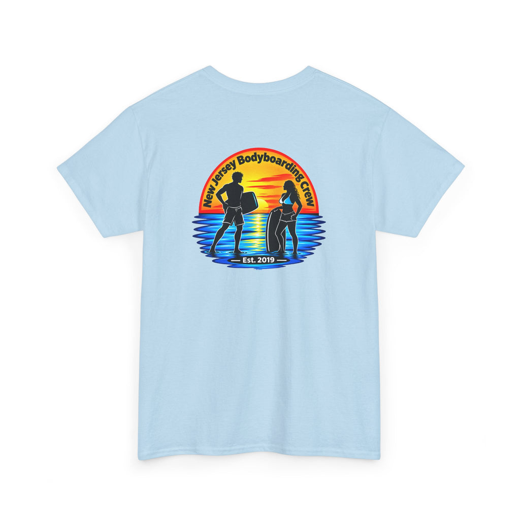 Bodyboarding Club Tee — Retro Sunset Silhouette Shirt