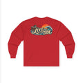 Long Sleeve Tee — "Live by the Tide" Coastal Surf Graphic