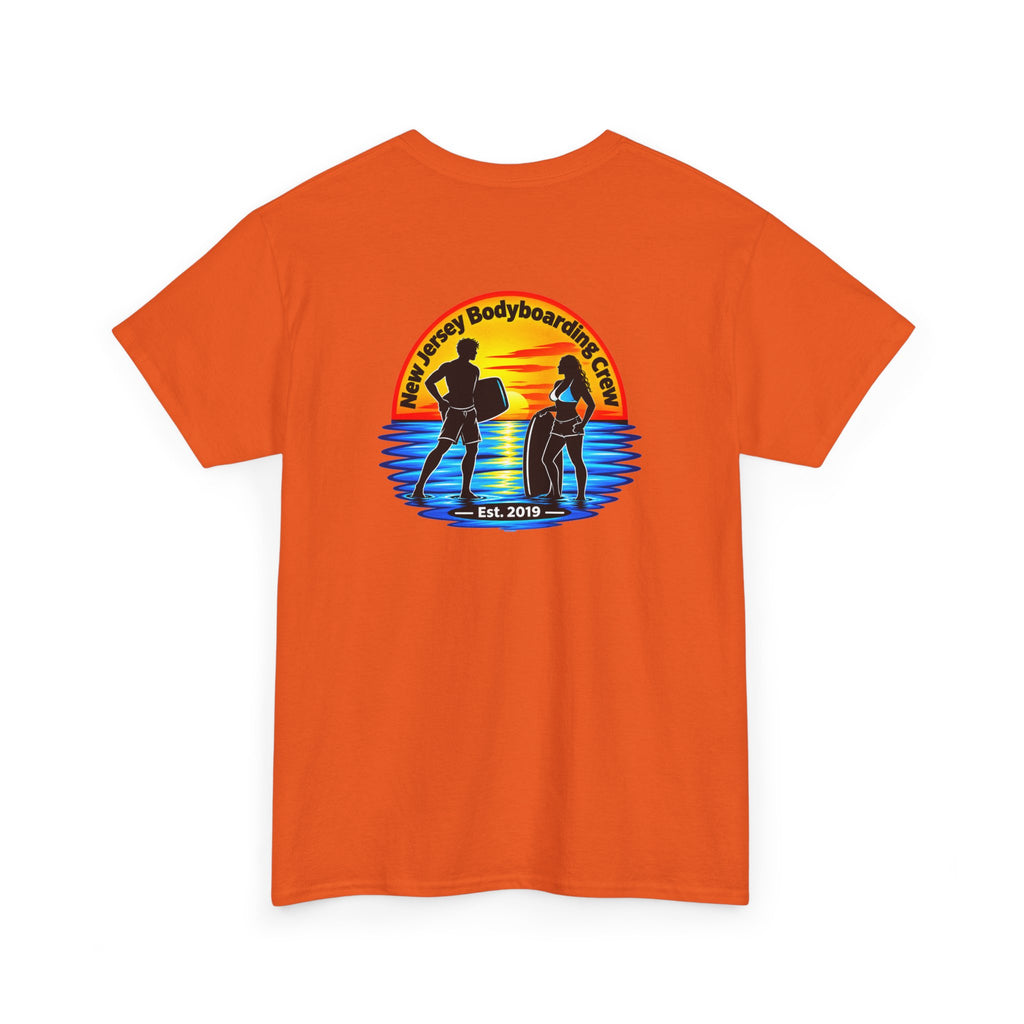 Bodyboarding Club Tee — Retro Sunset Silhouette Shirt