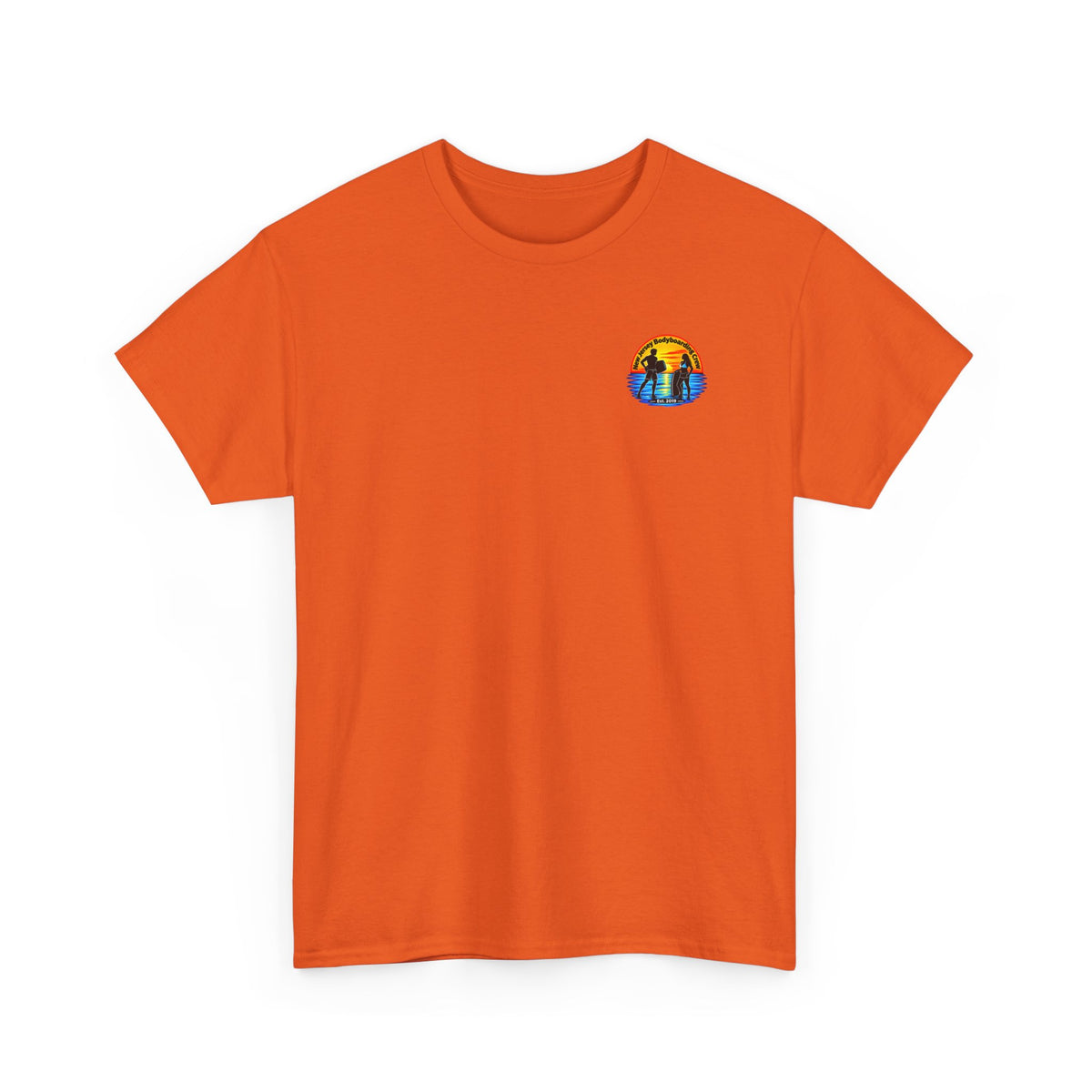 Bodyboarding Club Tee — Retro Sunset Silhouette Shirt