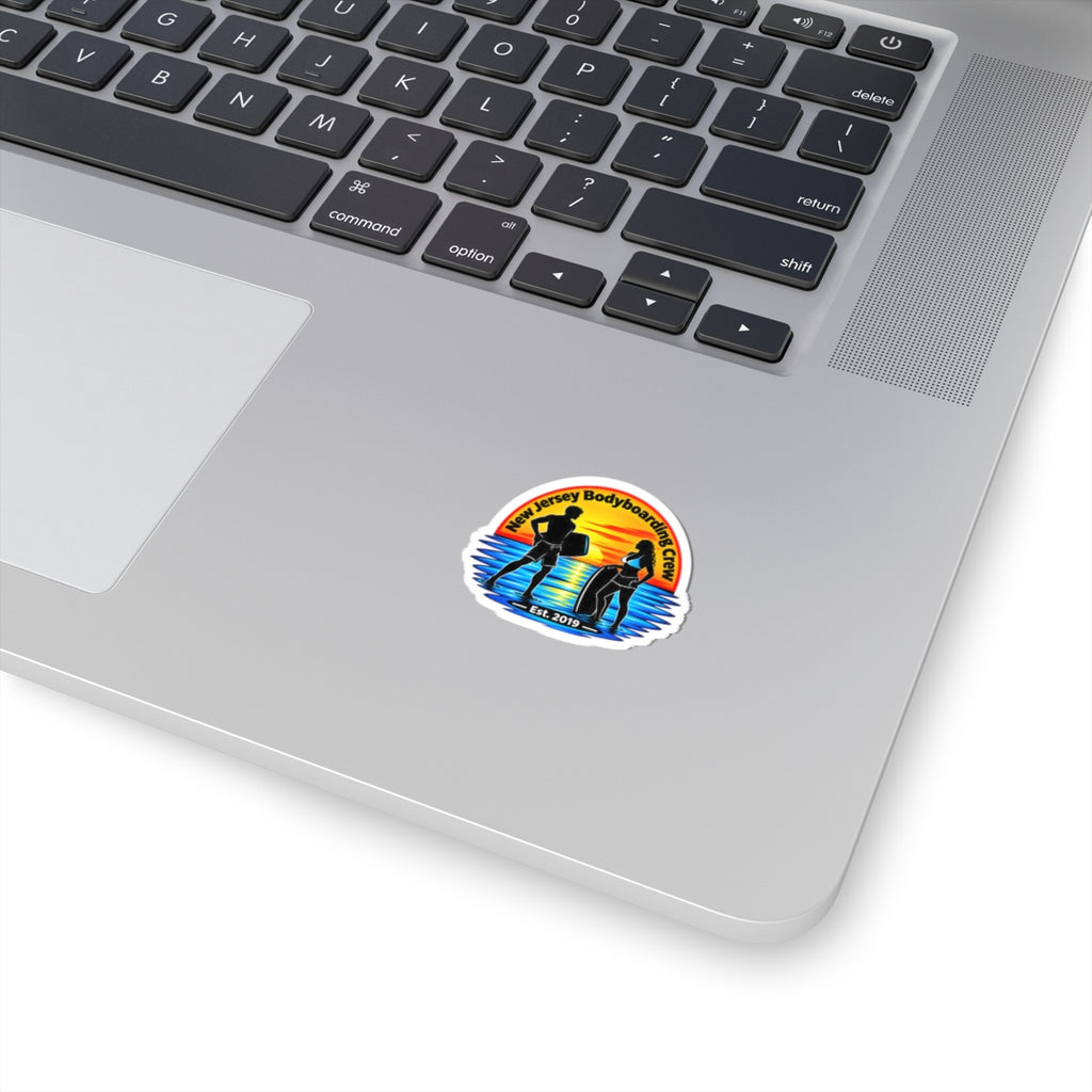 New Jersey Bodyboarding Crew Kiss-Cut Sticker – Est. 2019 Surf Sunset